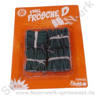 Funke Knallfrosch D - 11 Schläge - 4er Pack Knallfrösche D - Funke