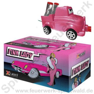 Pink Lady Car - Feuerwerks Auto mit Leucht- und Sprüheffekten