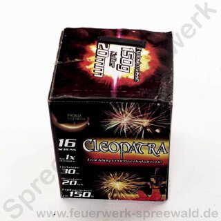 Cleopatra - 16 Schuss Batterie - 150 g NEM - Keller / Phönix Feuerwerk