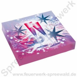 Happy New Year Party Servietten - 33 x 33 cm - 20 Stück
