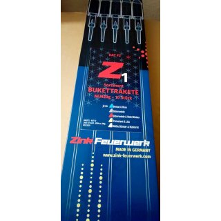 Schüttraketen Z1 10er - Premiumraketen 5-fach sortiert - ZINK