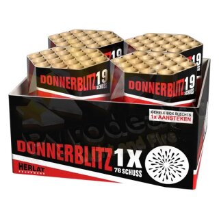 Donnerblitz - 76 Schuss - 76 Sekunden - Kal. Ø 30 mm - 1900 g NEM - 10 kg Verbundbatterie - Zena